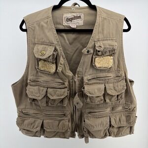 Vintage 80s Expedition Fly Fishing Utility Vest  Multi Pocket Game Pocket Mens M